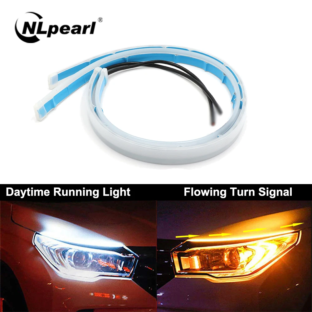 NLpearl 2x яркий последовательного DRL Светодиодный дневной светильник для