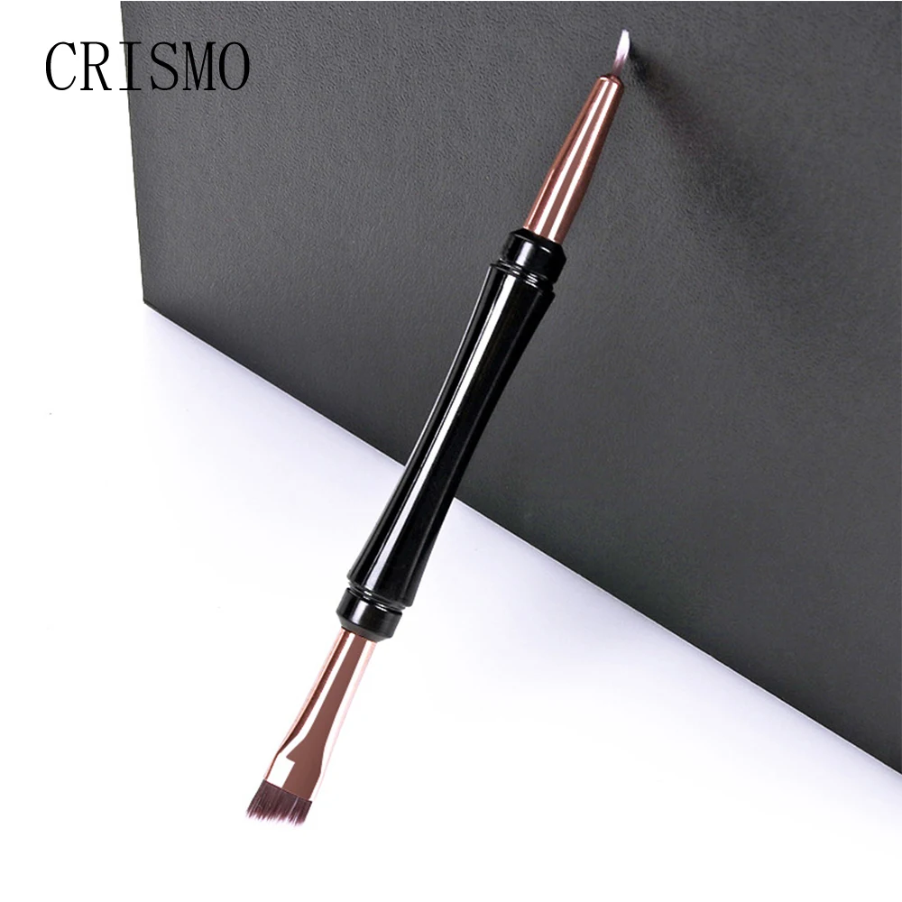 CRISMO 1 шт. Кисть для макияжа с двойной головкой тени век бровей подводка глаз кисть