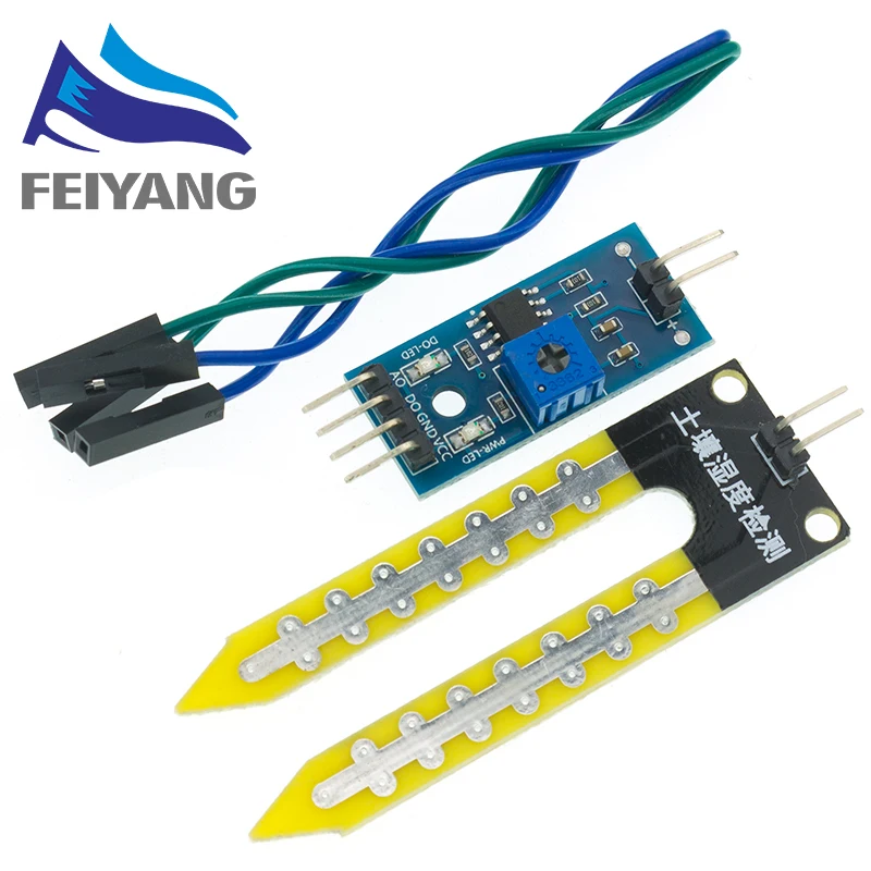 50 шт. умный электронный гигрометр для определения влажности почвы модуль датчика