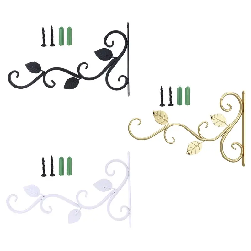 

European Style Wall Hanging Flower Pot Support Bracket Hook Iron Hanger Decor