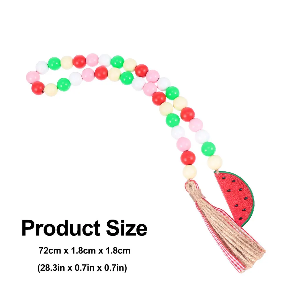 

2pcs Tassel Watermelon Wooden Bead Hanging Ornaments Bead Hanging Pendants