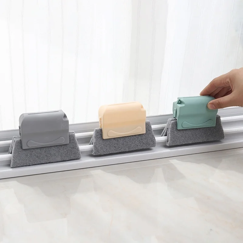 Portable Home Cleaning Window Sill Slot Gap Brush Groove Small Squeegee Flooring Tools | Дом и сад