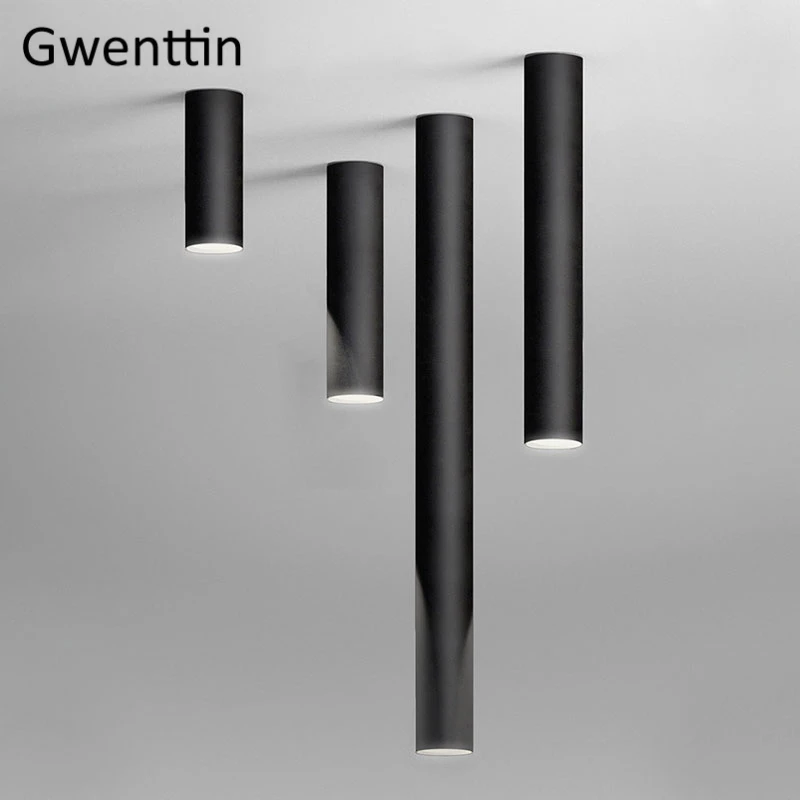 Современные черно белые светодиодные потолочные светильники Потолочные для