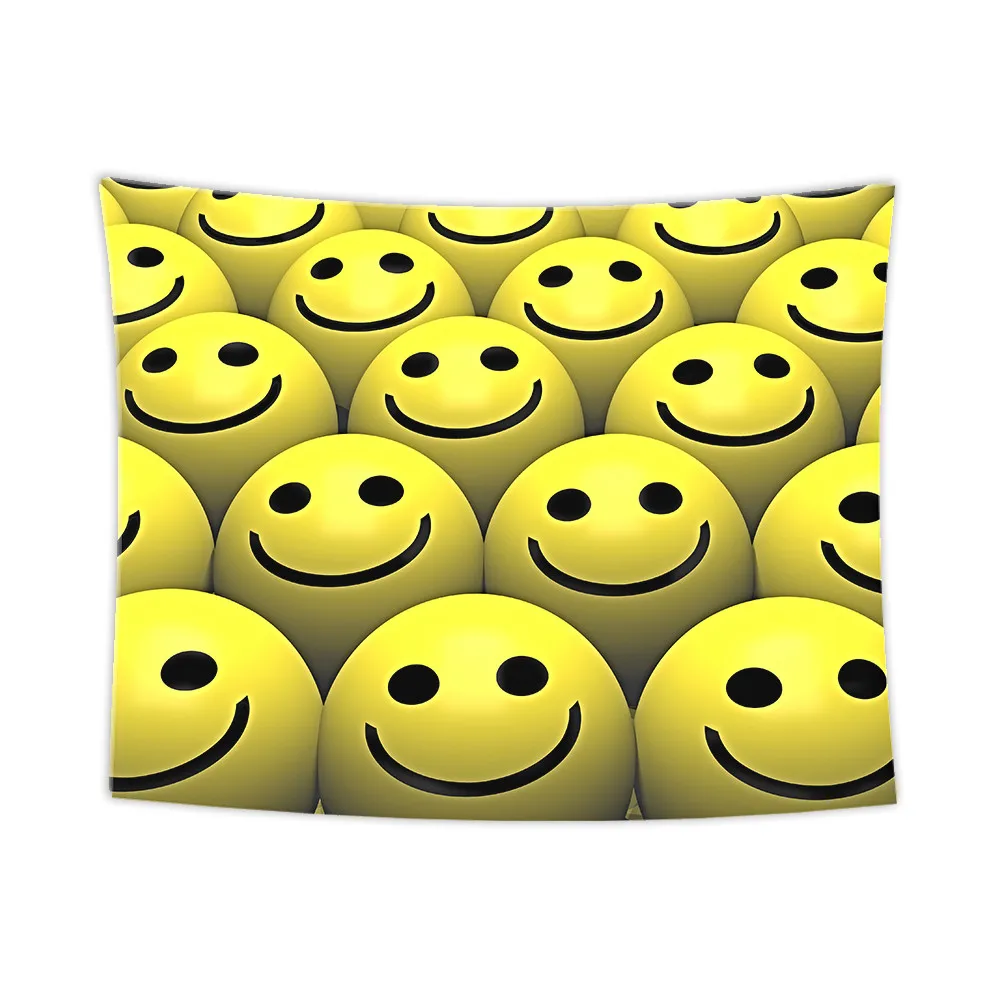 Смайлик гобелен настенный пляжный коврик для пикника палатка кемпинга спальный