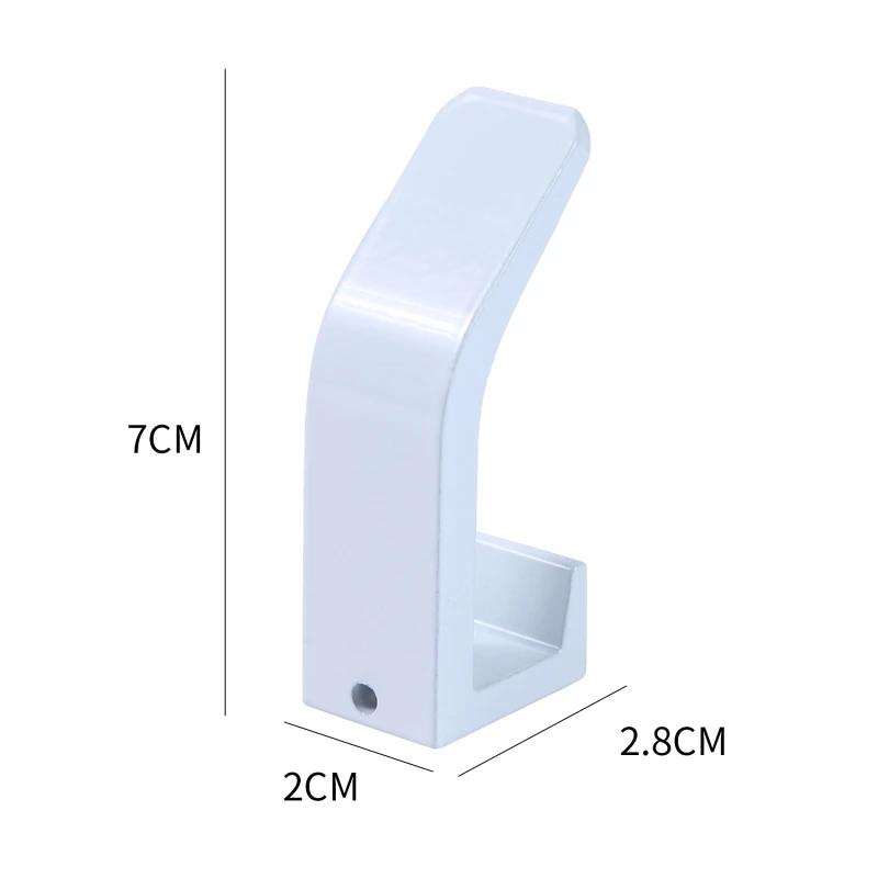 

Nordic Simple Space Aluminum Hook For Kitchen Bathroom Living Room Non Perforated Door Back Clothes Hat Hook Shelf
