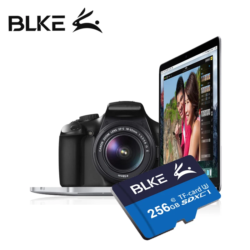 BLKE TF карта класс 10 флюоресцентная Micro SD 32 Гб 64 128 ГБ 256 для флюоресцентной