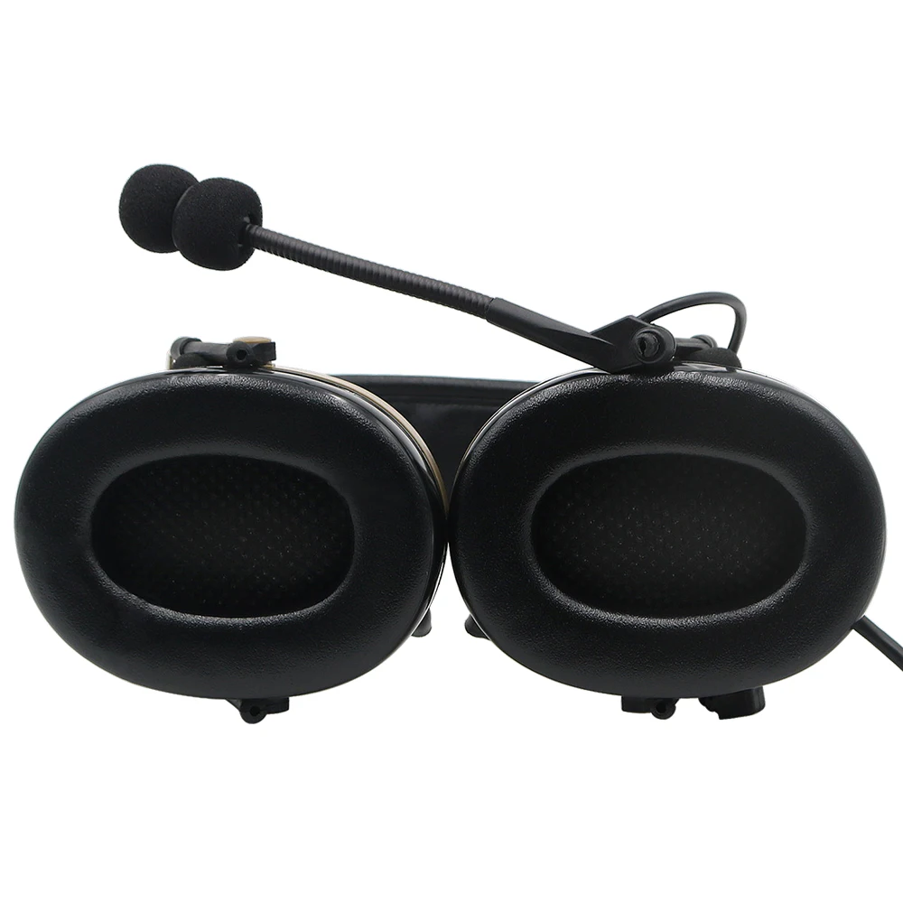 Tactical Hunting Headset COMTAC II Outdoor Hearing Protection Noise Reduction Pickue Electronic Shooting Tactical Headset DE