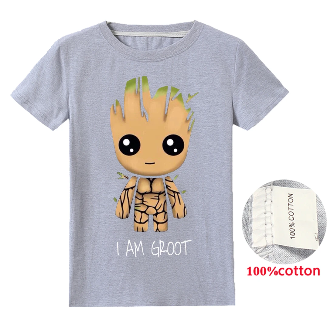 Новинка толстовка с капюшоном Marvel изображением героев мультфильма Грут уличная