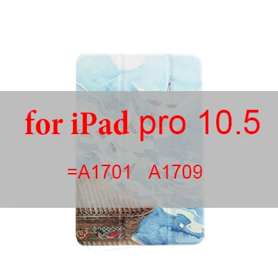 Магнитный флип-чехол с рисунком крана для iPad pro 11 10,5 12,9 9,7 планшет умный защитный чехол для iPad 9,7 Mini 1 2 3 4 5 - Цвет: for pro 10.5