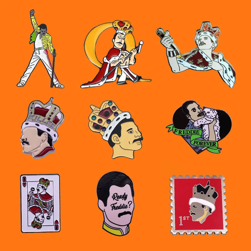 Творческая King эмаль на булавке смешные металла брошка мультфильм рюкзак шапку