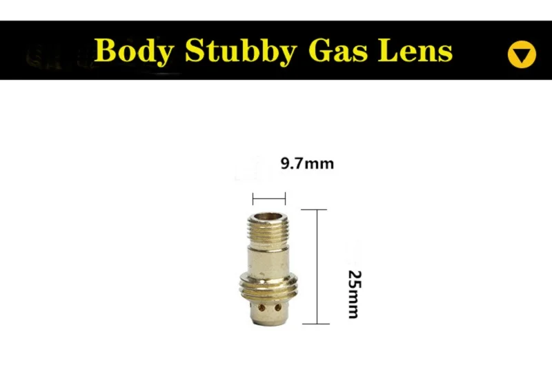 Сварочный фонарь короткие газа объектив 2 предмета в комплекте для WP-17/18/26
