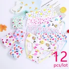 Трусики детские, хлопковые, для девочек, 12 шт.лот