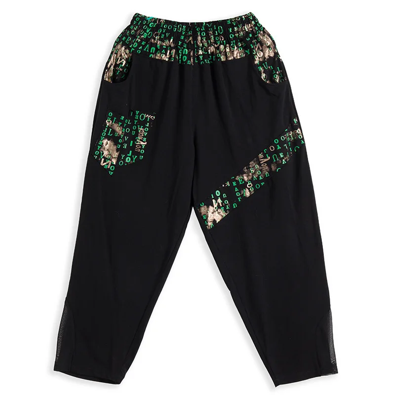 

Max LuLu Spring British Design 2021 Women Letters Printed Harem Pants Ladies Elastic Black Pantalons Female Oversized Trousers