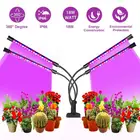 Светодиодный светильник для выращивания растений с 4 головками, фитолампа с полным спектром, USB фитоламп для растений, светильник s Growbox, лампа для растений, парниковая гидропонная палатка для выращивания растений