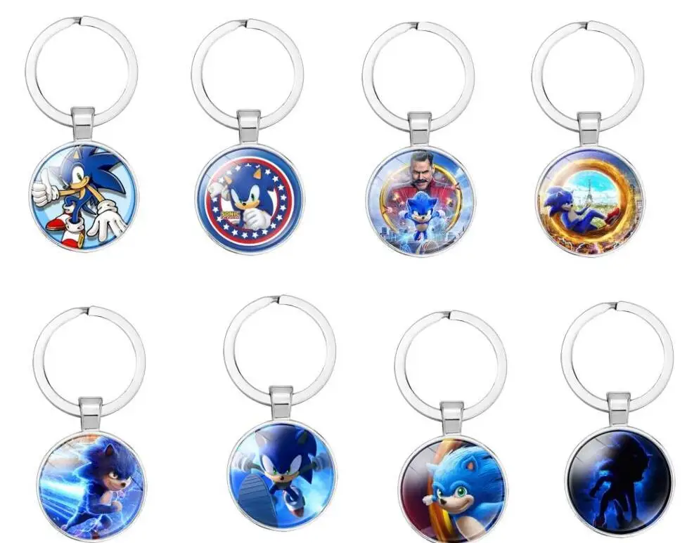 Новинка 1 шт. брелок для ключей с мультяшным ежиком ручная работа кулон кольцо