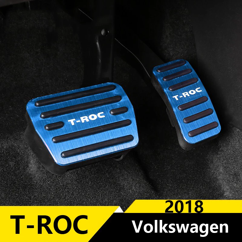 Нескользящая алюминиевая накладка на педали газа для Volkswagen VW T-ROC 2017 2018 |