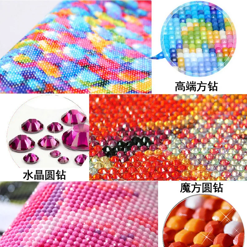 Старая улица дом скрученный холст Смола круглая вышивка алмазная живопись и Diy