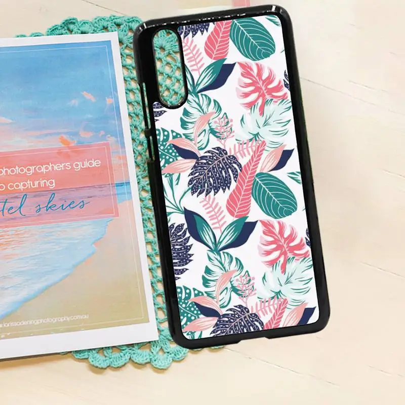 

Retro Floral Leaf Pattern leaves cover Phone Case PC for iPhone 11 12 pro XS MAX 8 7 6 6S Plus X 5S SE 2020 XR