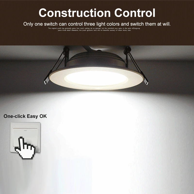 Ультратонкий Светодиодный потолочный светильник 3 Вт/9 Вт/18 Вт светодиодный