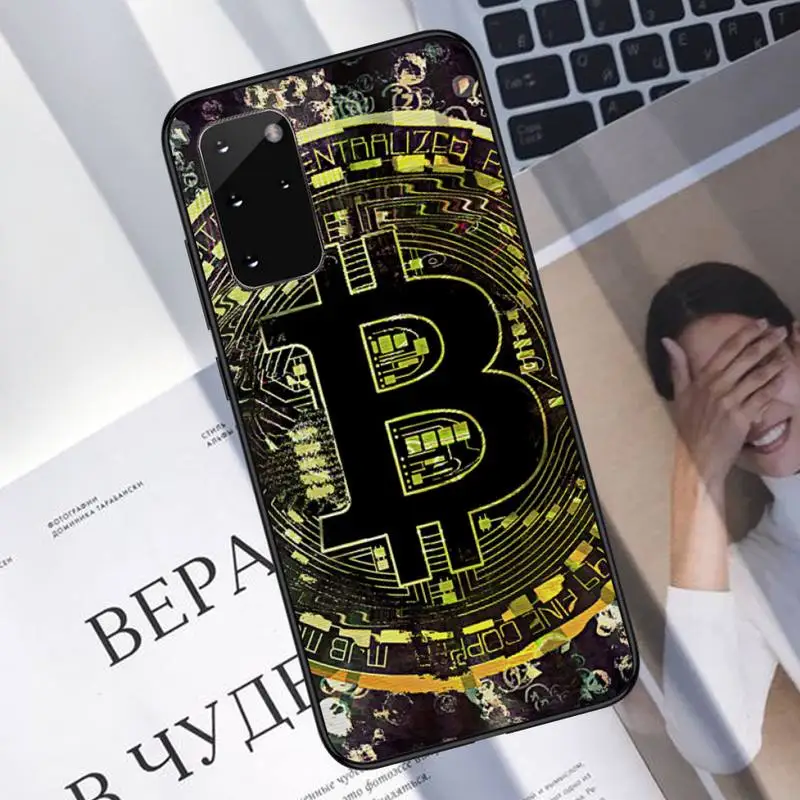 

I Love Accept Bitcoin Phone Case For Samsung A40 A31 A50 A51 A71 A20E A20S S8 S9 S10 S20 Plus note 20 ultra
