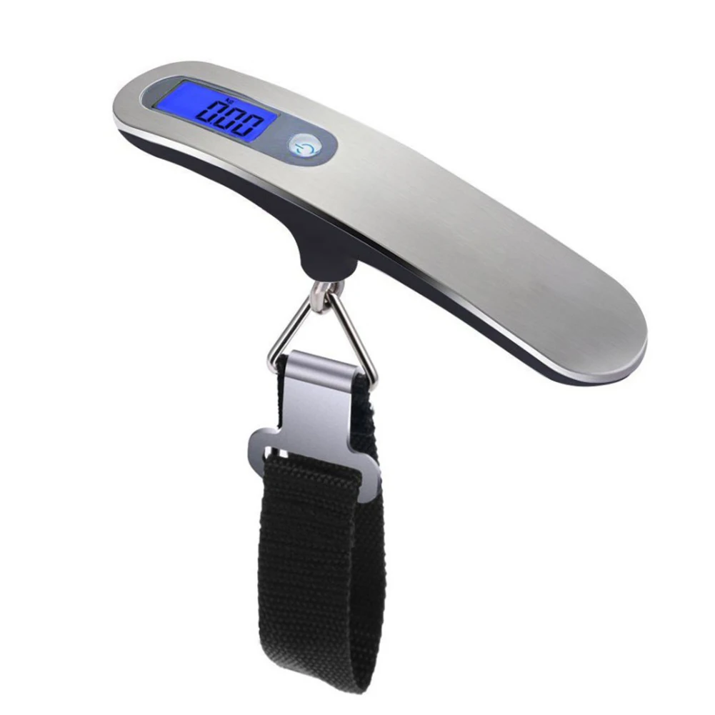 Цифровые весы 50 кг/10 г подвесные багажные с ЖК дисплеем портативная мини