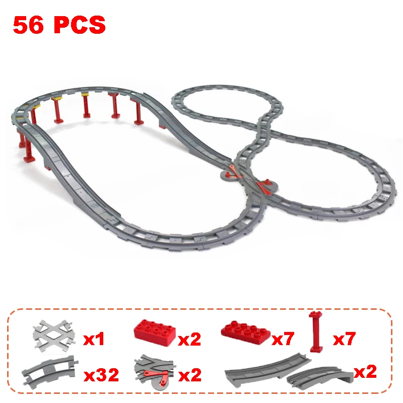 Конструктор Железнодорожный большого размера Креативные аксессуары для трека