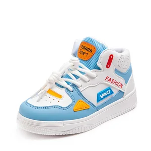 Детская спортивная обувь, новинка осень-весна, кроссовки для маленьких девочек и мальчиков, детские дышащие кроссовки с высоким верхом для бега