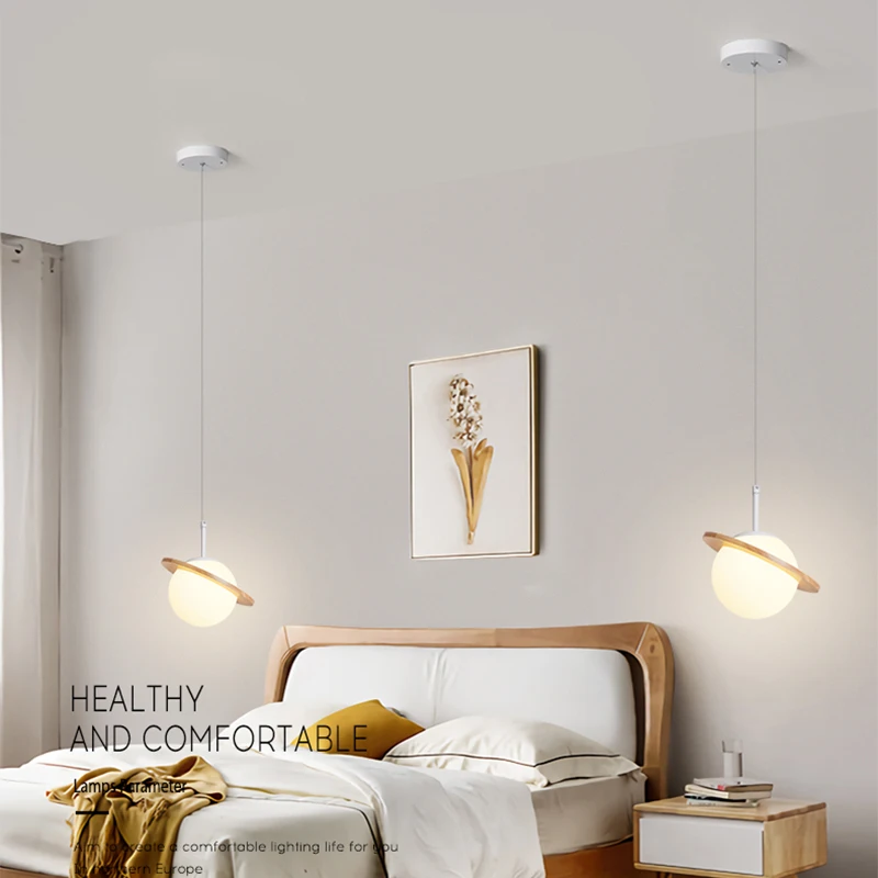 Скандинавская Люстра для ресторана креативная прикроватная лампа спальни бара