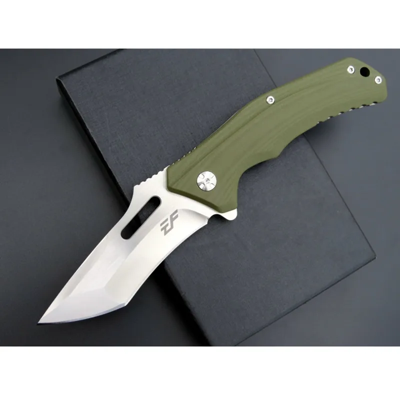 

EF908 Folding Knife D2 Steel G10 Handle Outdoor Hunting Camping Survival Self Defense Military Tactical Knife Pocket EDC Tool