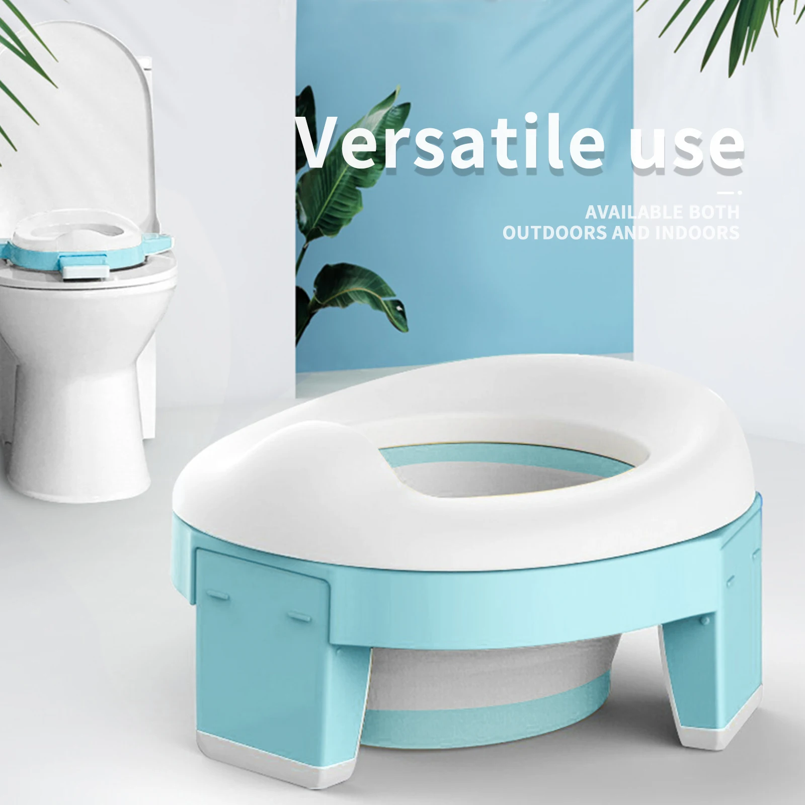 

Baby Toilet Training Toilet Foldable Portable Toilet Three-In-One Multifunctional Toilet Seat Children’s Habit Correction Tool