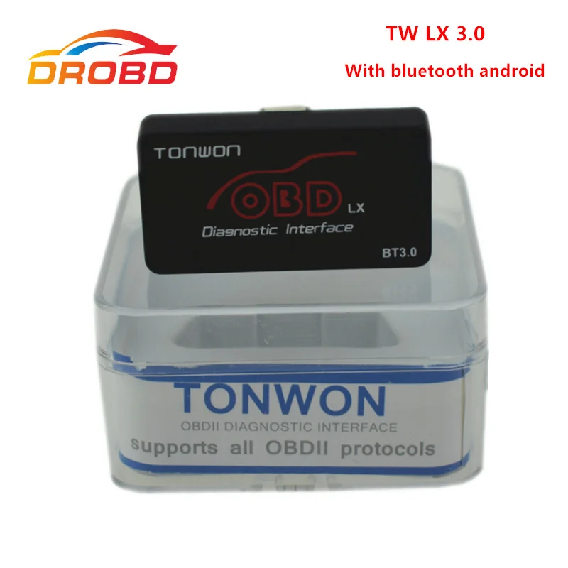 TONWON LX Bluetooth 3 0 профессиональный диагностический сканер OBD2 поддерживает все протоколы Btter than ELM327 для Android