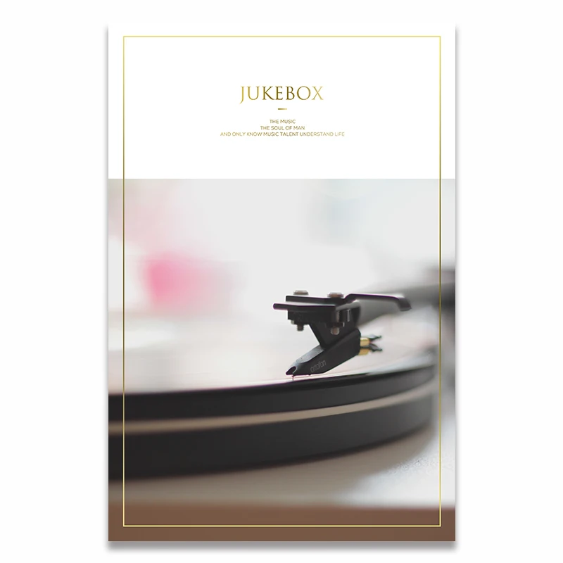 Музыкальная жизнь тема гитара Jukebox фортепиано Lp запись плакаты и принты холст