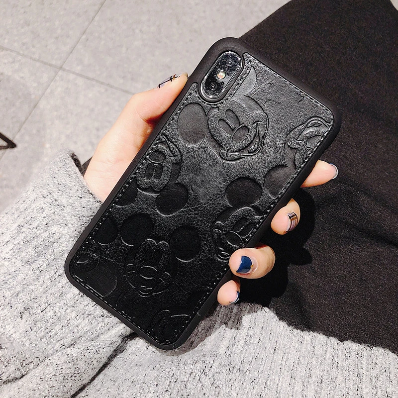 Популярный милый мягкий кожаный чехол для телефона с Минни Маус для iphone 6 plus 7 7plus 8 8plus X XS XR MAX 11 Pro розовый высококачественный чехол