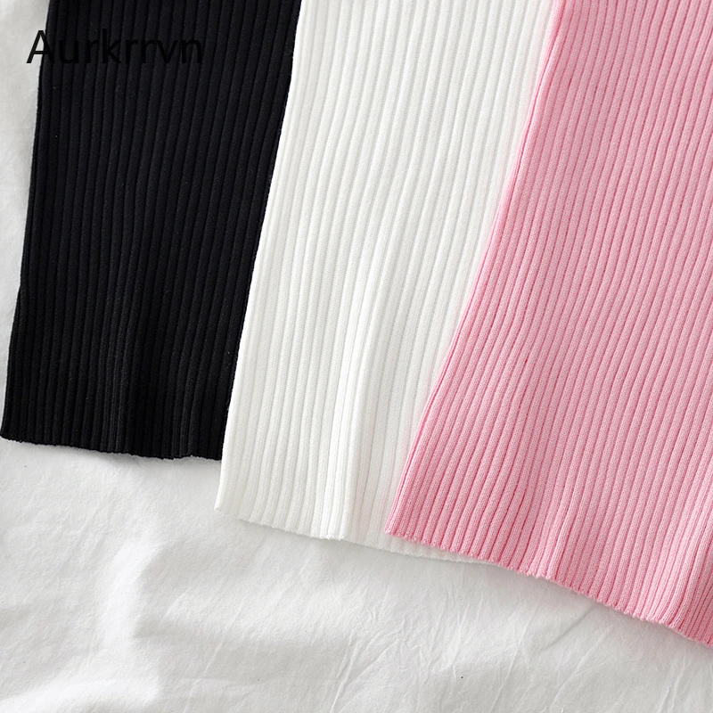 

Aurkrrvn Halter Neck Knitted Vest Womens Knitting Tops Sleeveless Sexy Ladies Skinny Tank Tops Casual Cotton Tanks High Street