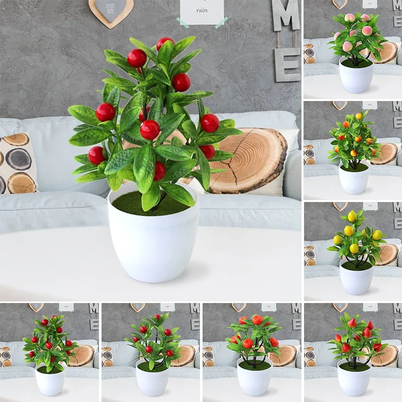 Новые искусственные растения для домашнего декора реалистичное Персиковое