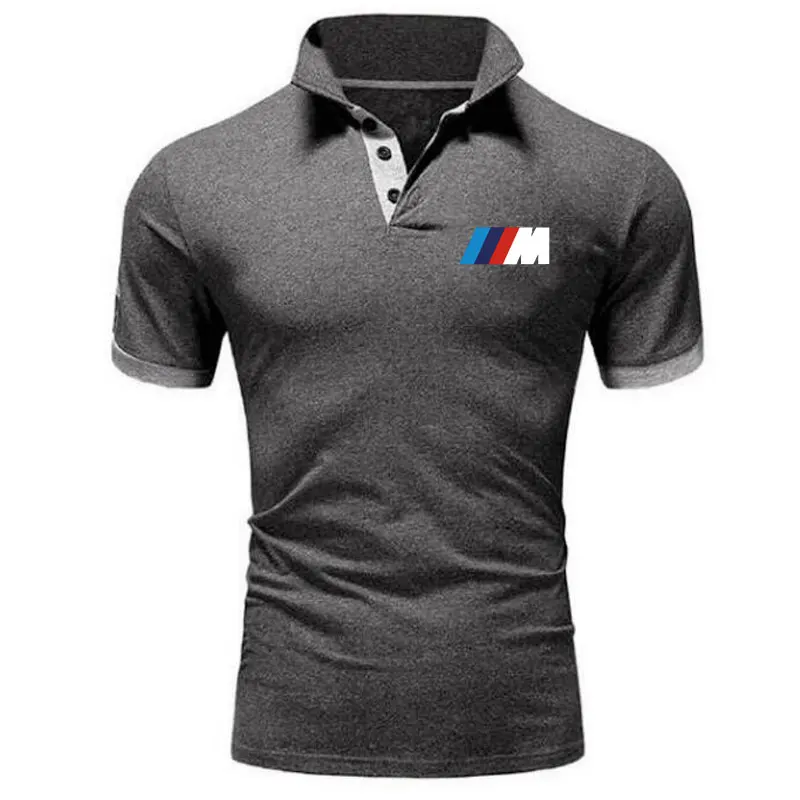 

New Summer is the boss short sleeve polo shirt mens shirt business lapel fashion slim breathable boss letter polo Shirt