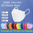 Маска для рыбы 3D многоразовая FFP2 сертифицированная Корейская 4-слойная респираторная маска FPP2 сертифицированная Европейская Защитная FFP2mask CE