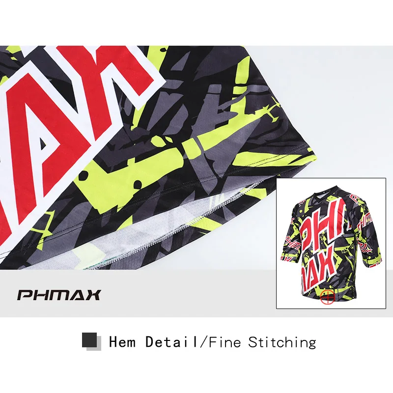 PHMAX велосипедная одежда спортивные майки дышащая быстросохнущая рубашка DH
