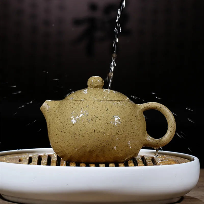 

Creative Yixing Purple Clay Simple Tea Pot Tea Set Handmade Office Teapots Ceramic Sesame Kung Fu Kettle Chinese Teaware Gifts
