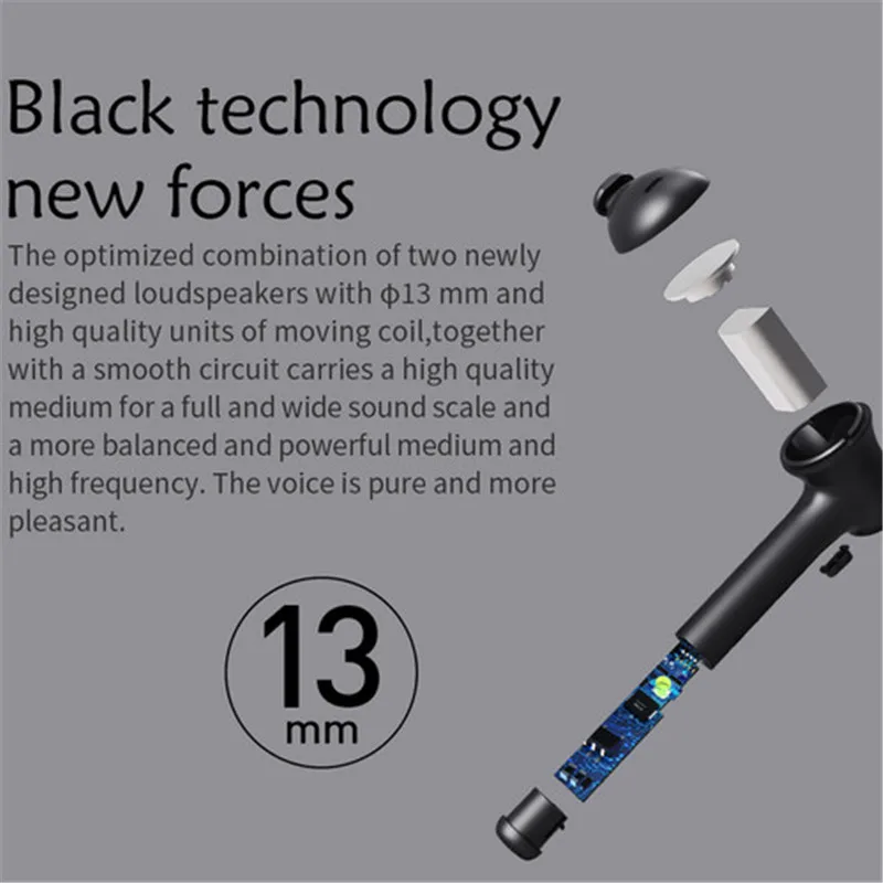 Bluedio Bluetooth 5.0 Sports Waterproof Ear Hook Wireless Headset earbuds Touch