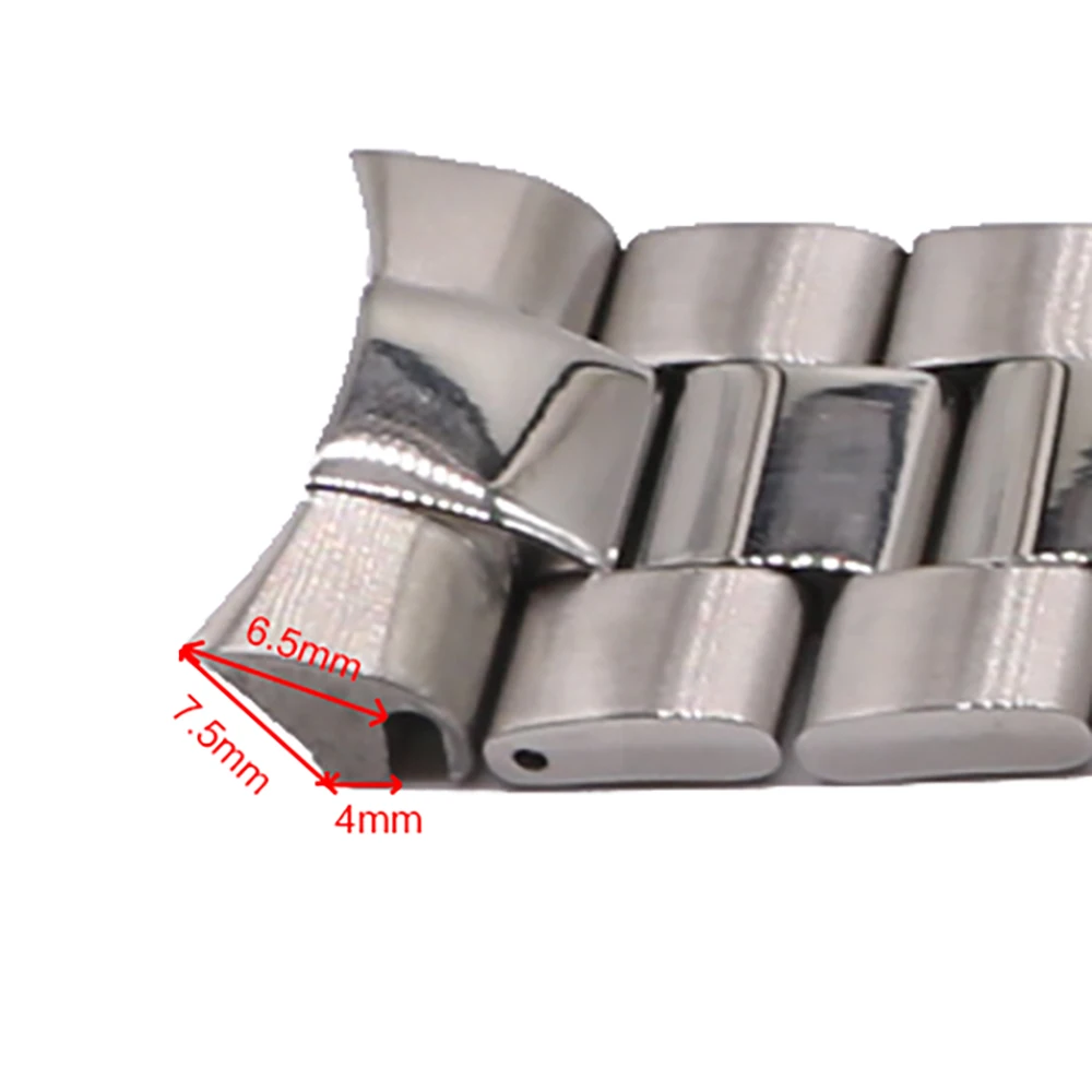 CARLYWET 22mm Sliver Stainless Steel Wrist Watch band Replacement Metal Watchband Bracelet Double Push Clasp For Seiko