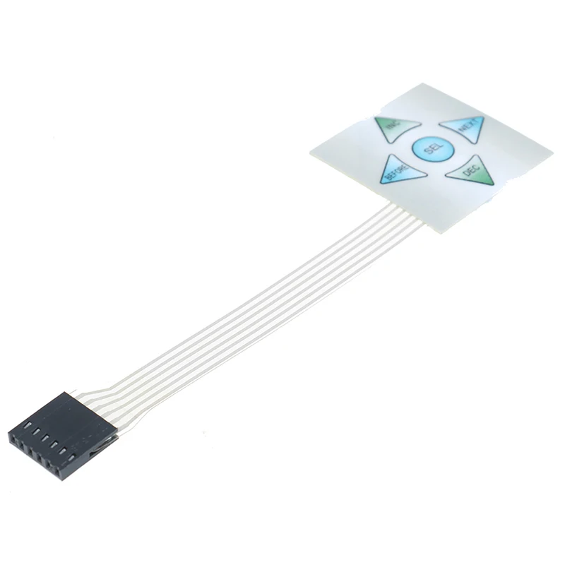 

40*40mm 5 Keys Matrix Array 1x5 Membrane Switch Keypad Keyboard Control Panel