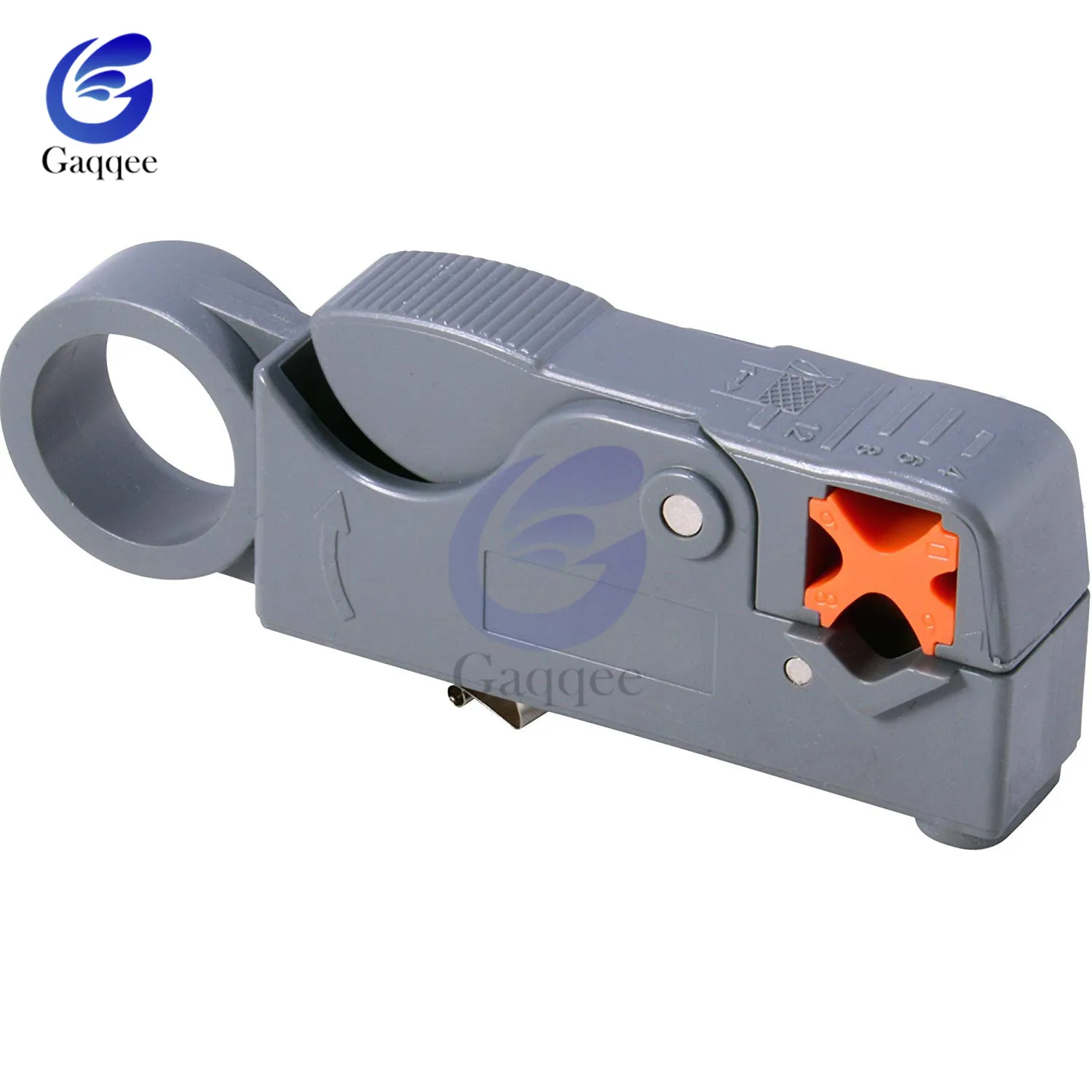 Household Multi Cutter Tool Rotary Cable Stripper Adjustable Double Blades RG6/59 Wire Stripper Automatic Cable Cutter Pliers
