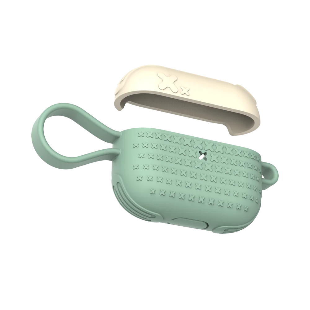 Силиконовый чехол TyRoq для Apple AirPods Pro с брелком, идеально подходит для AirPods Pro, защитный чехол для AirPods 3, противоударный
