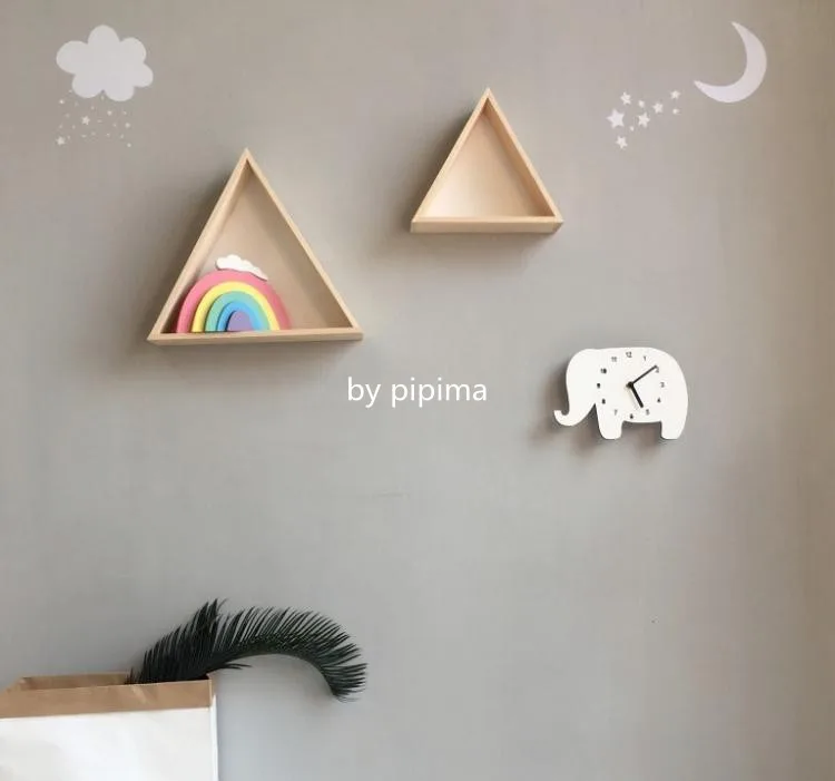 

Cute Animal Silent Movement Wood Wall Clock Creative Childrens Bedroom Wall Clock Nordic Reloj De Pared Home Decor BD50WC