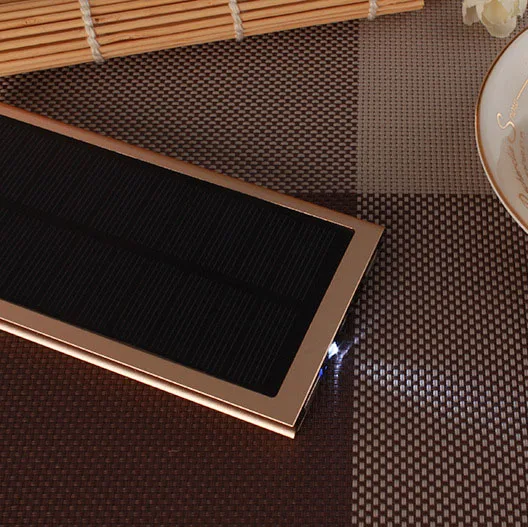SOODOO Solar 10000 мАч Внешний аккумулятор 2 USB LED Powerbank Портативный мобильный телефон