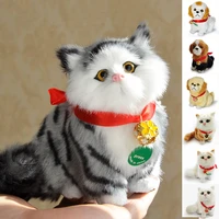 the tail of the simulation model can be broken and called stuffed toys cat plush plush animals real stuffed dog cute soft toys