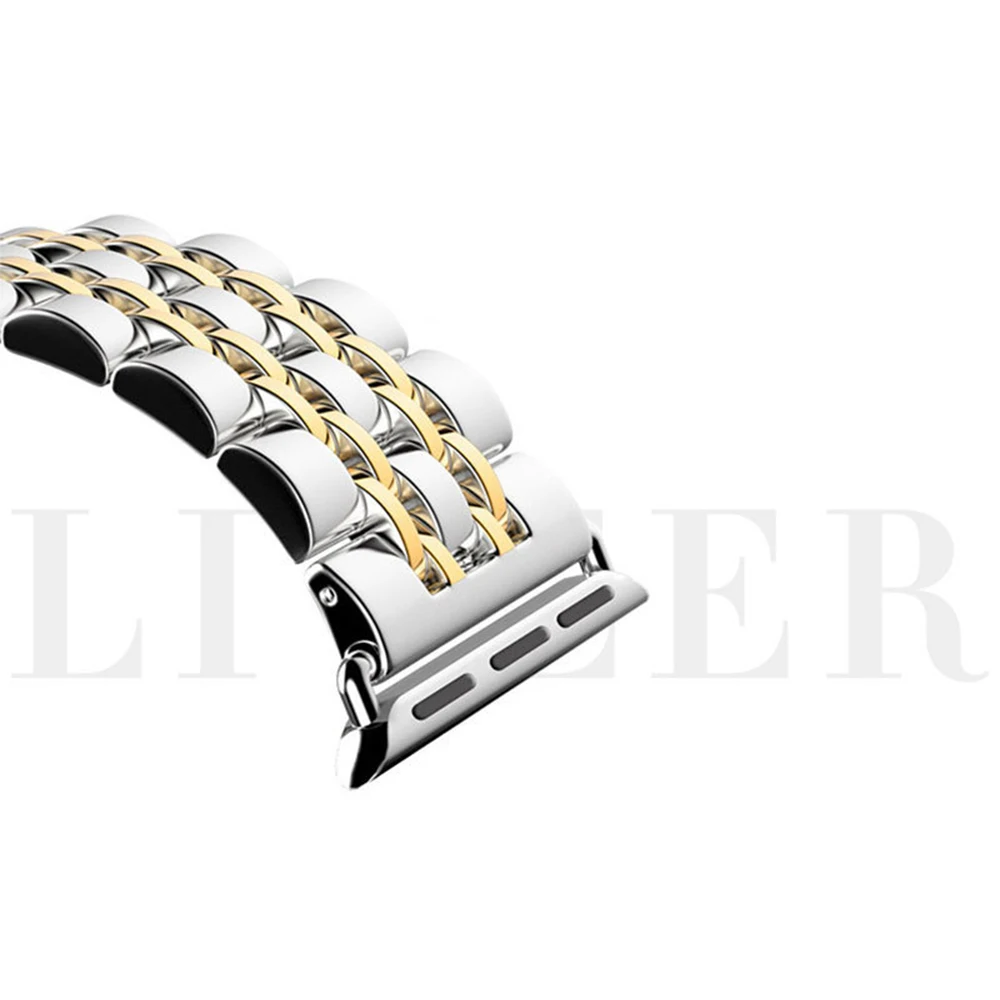 

Watch strap for Apple Watch 6 5 4 44mm 40mm BandReplacement Bands Stainless Steel Link bracelet for iwatch 38mm 42mm wrist strap