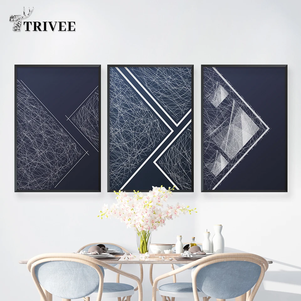 Abstract Canvas Painting Minimalist Wall Art Posters Grey Geometry Printings For Living Room Home decor Decor Gift | Дом и сад