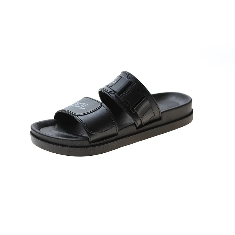 

2021 women's slippers new summer fashion platform sandals large size women's letters beach flip flops women's sandals